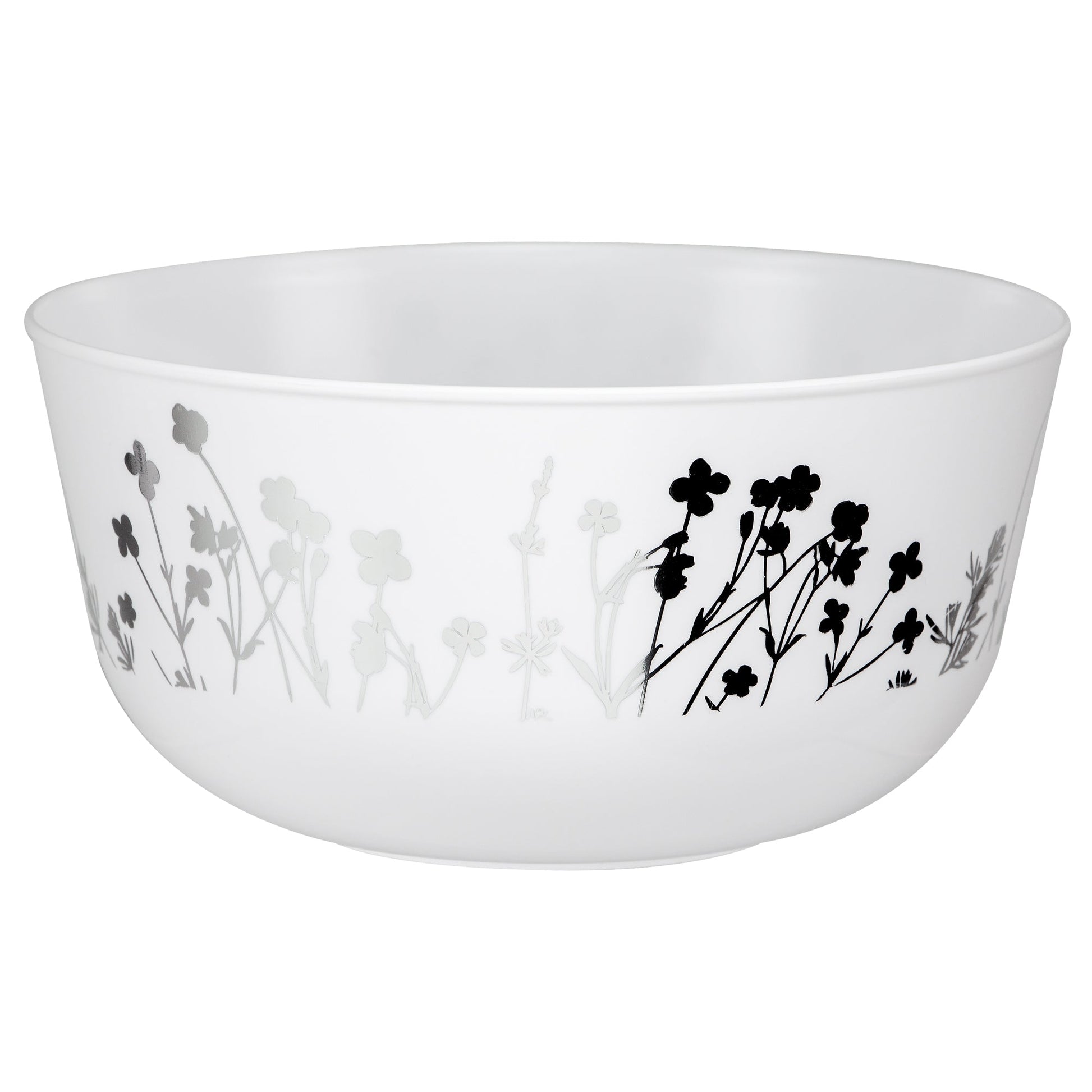 Contemporary Wildflower Premium Plastic Round Dinnerware