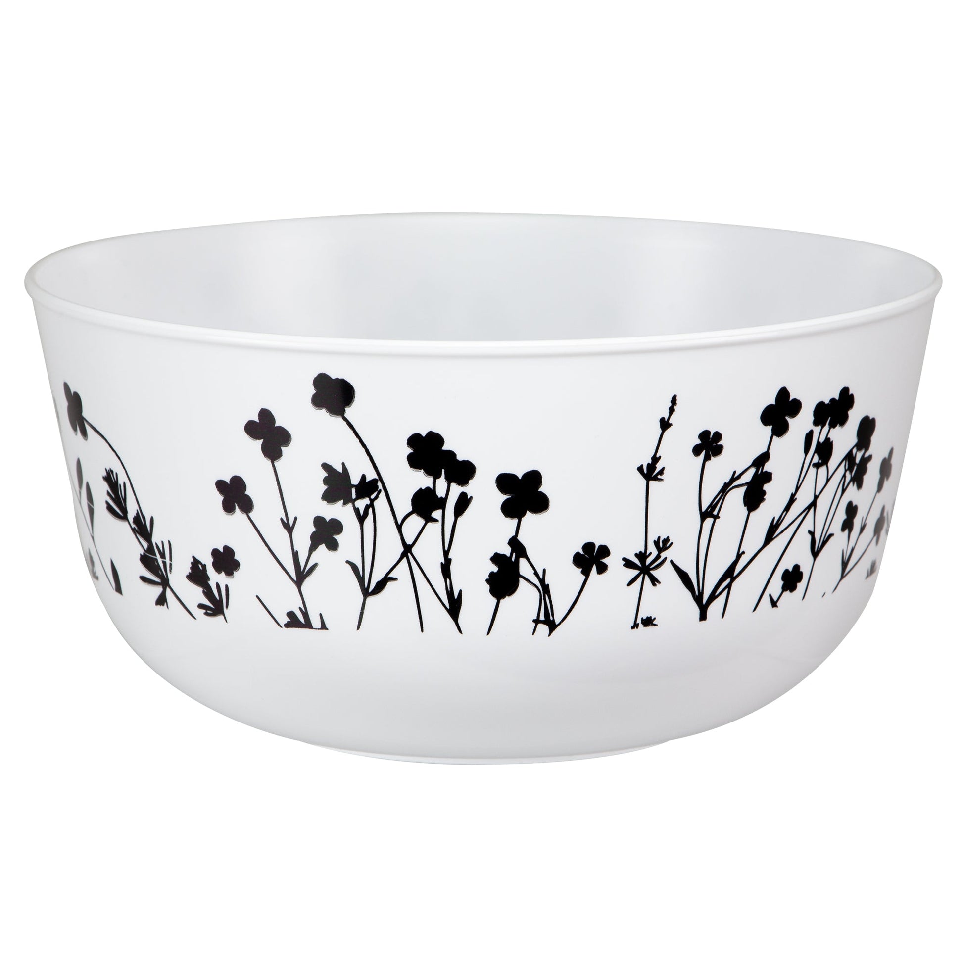 Contemporary Wildflower Premium Plastic Round Dinnerware