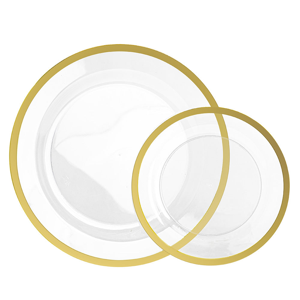 Plate Combo Pack with Trim – Elegant Dining, Perfectly Packaged