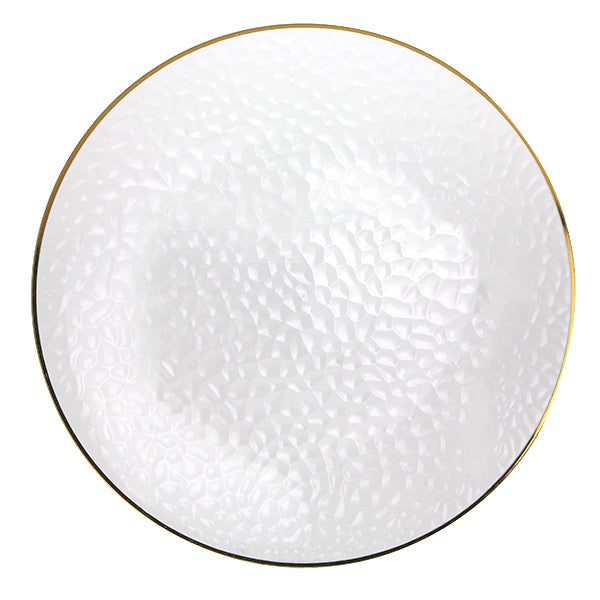 13" Round Hammered Tray