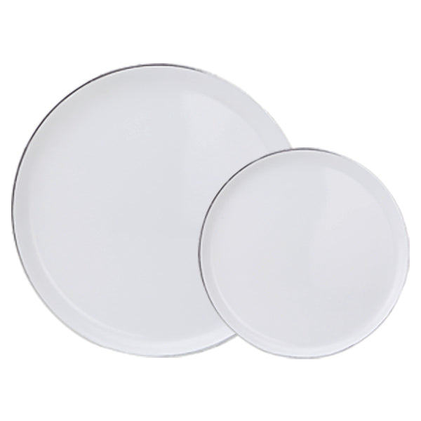 Bespoke Premium Pearl Combo Plates with Metallic Trim – Elegant Modern Dinnerware Set