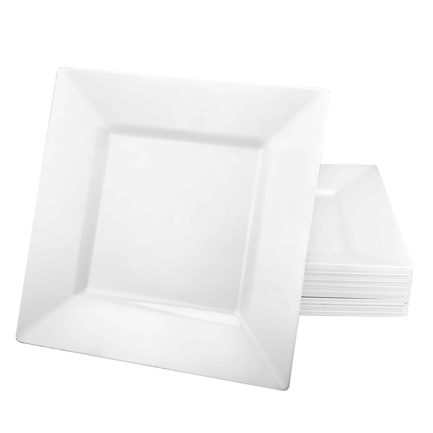 Squares Pearl Premium Plastic Square Dinnerware - King Zak