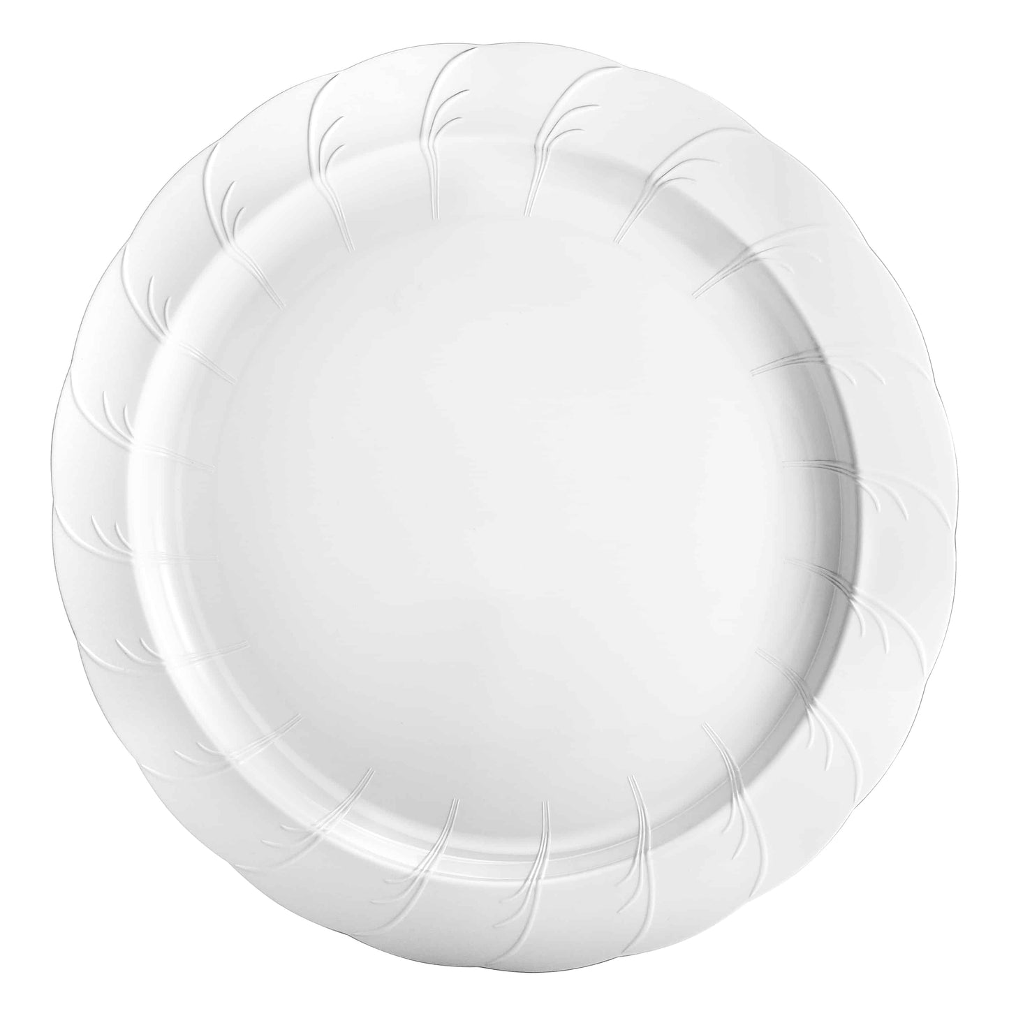 Elegance Premium Plastic Round Dinnerware: 7.5" Plate