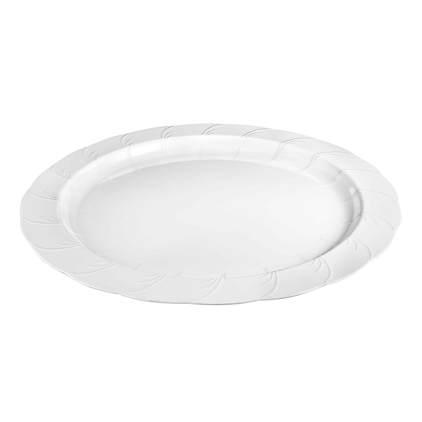 Elegance Premium Plastic Round Dinnerware: 9" Plate