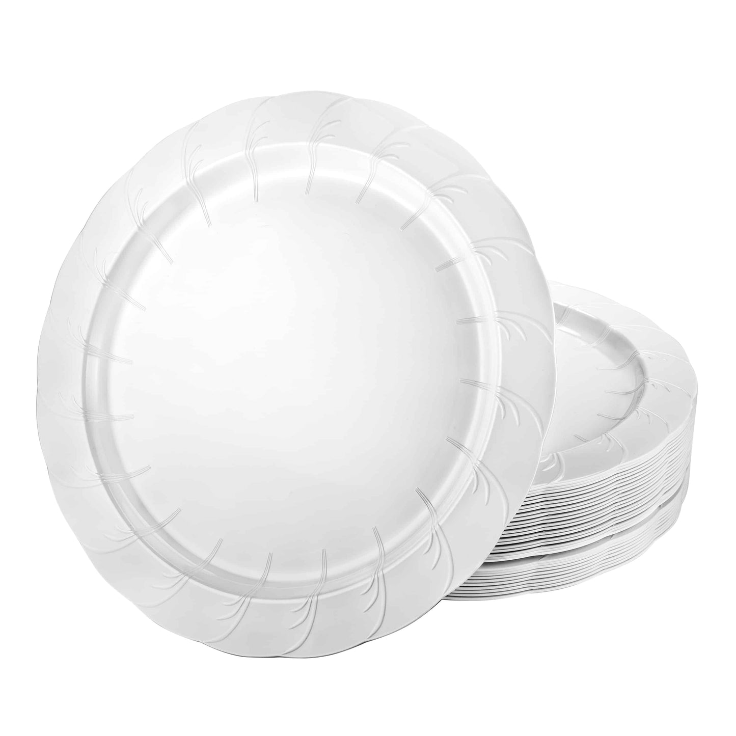 Elegance Premium Plastic Round Dinnerware: 10"Plate