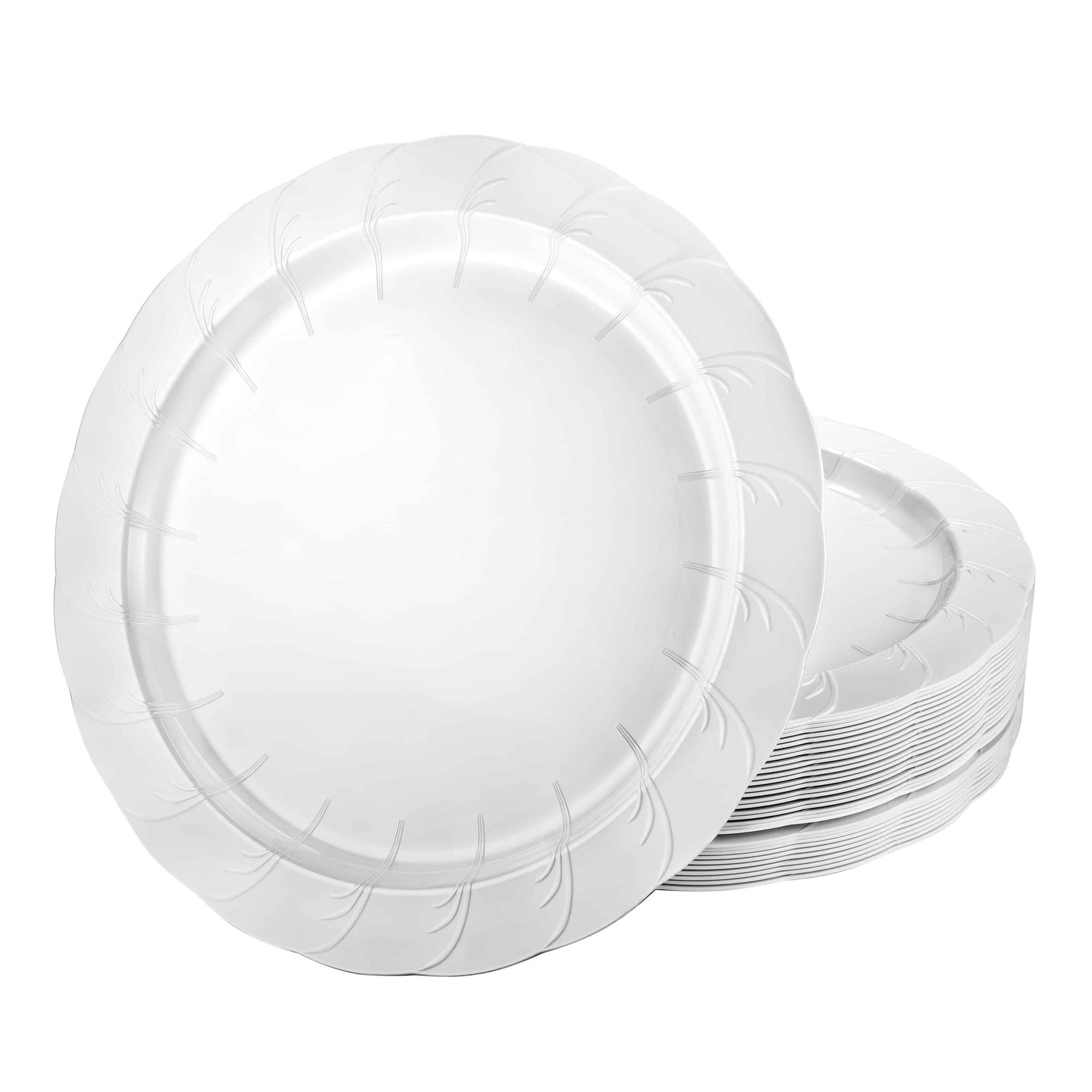 Elegance Premium Plastic Round Dinnerware: 10"Plate