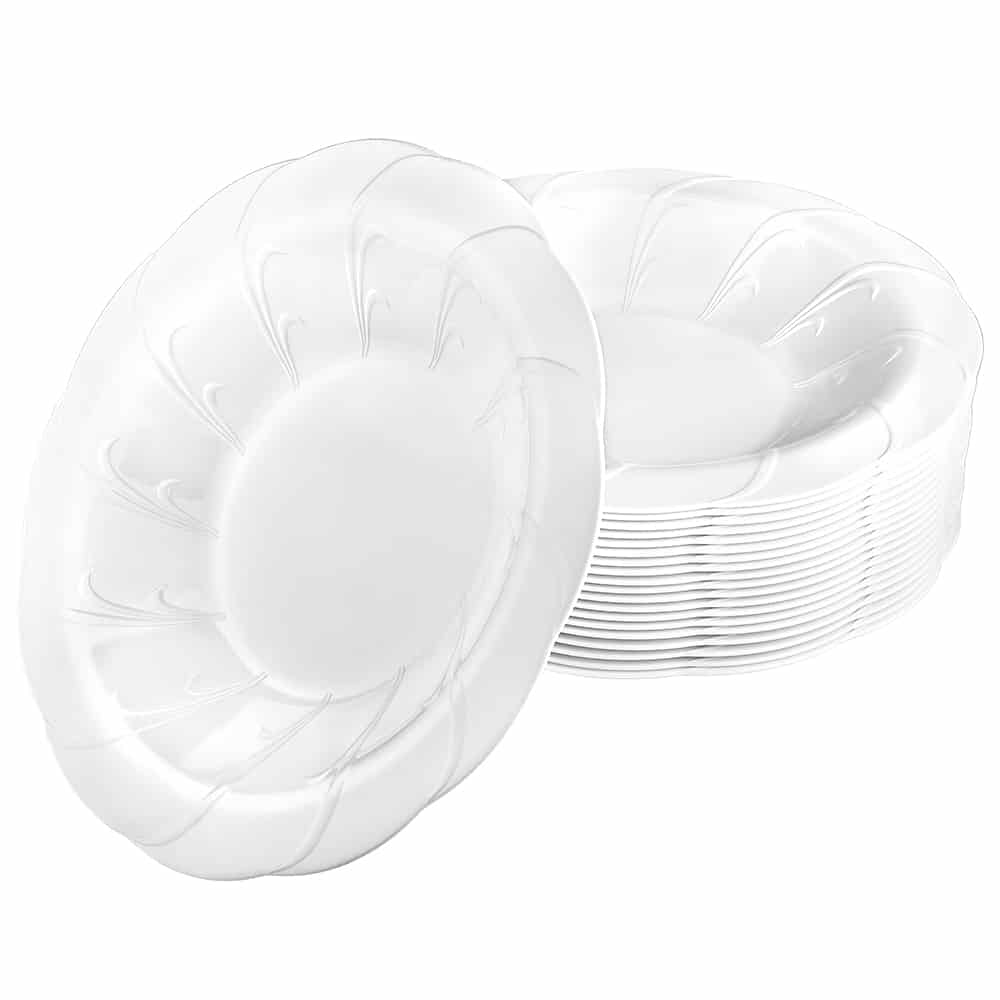 Elegance Premium Plastic Round Dinnerware: 14 oz Bowl