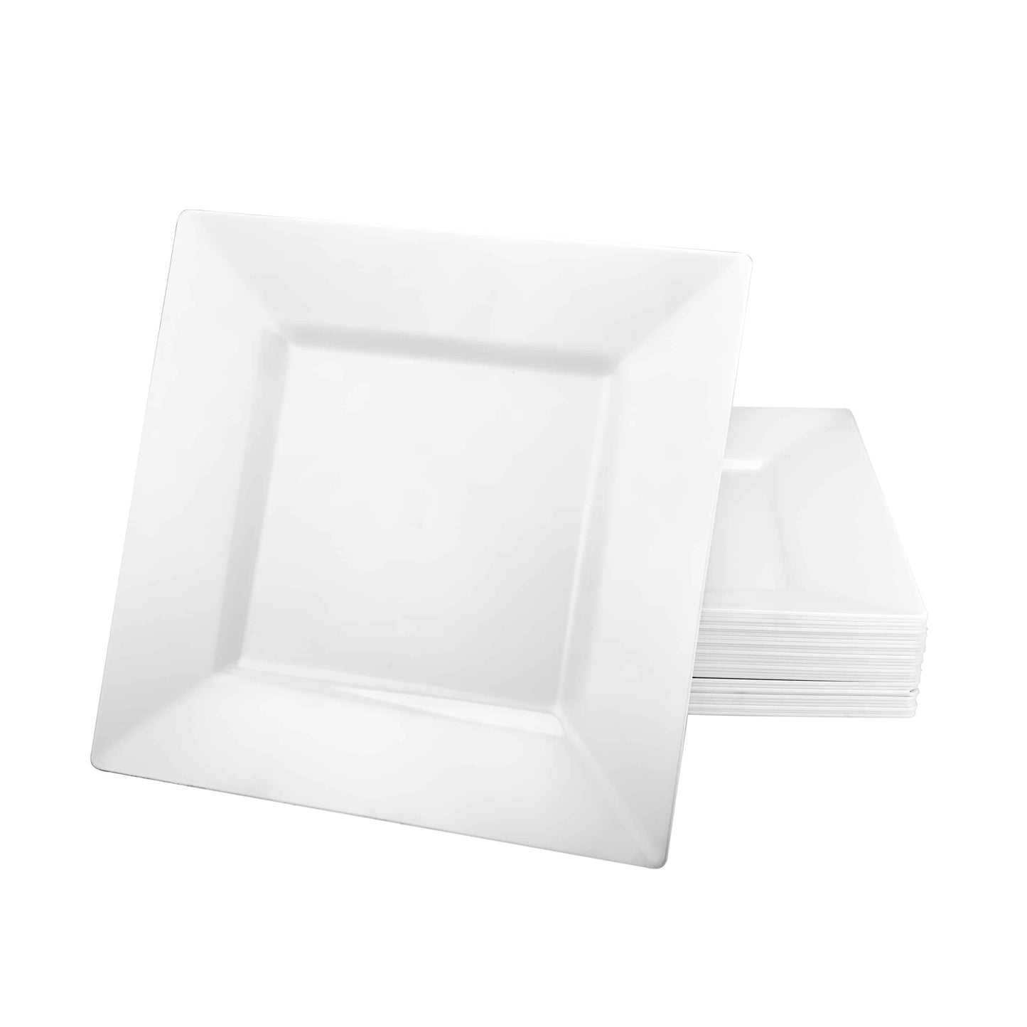 Squares Pearl Premium Plastic Square Dinnerware - King Zak