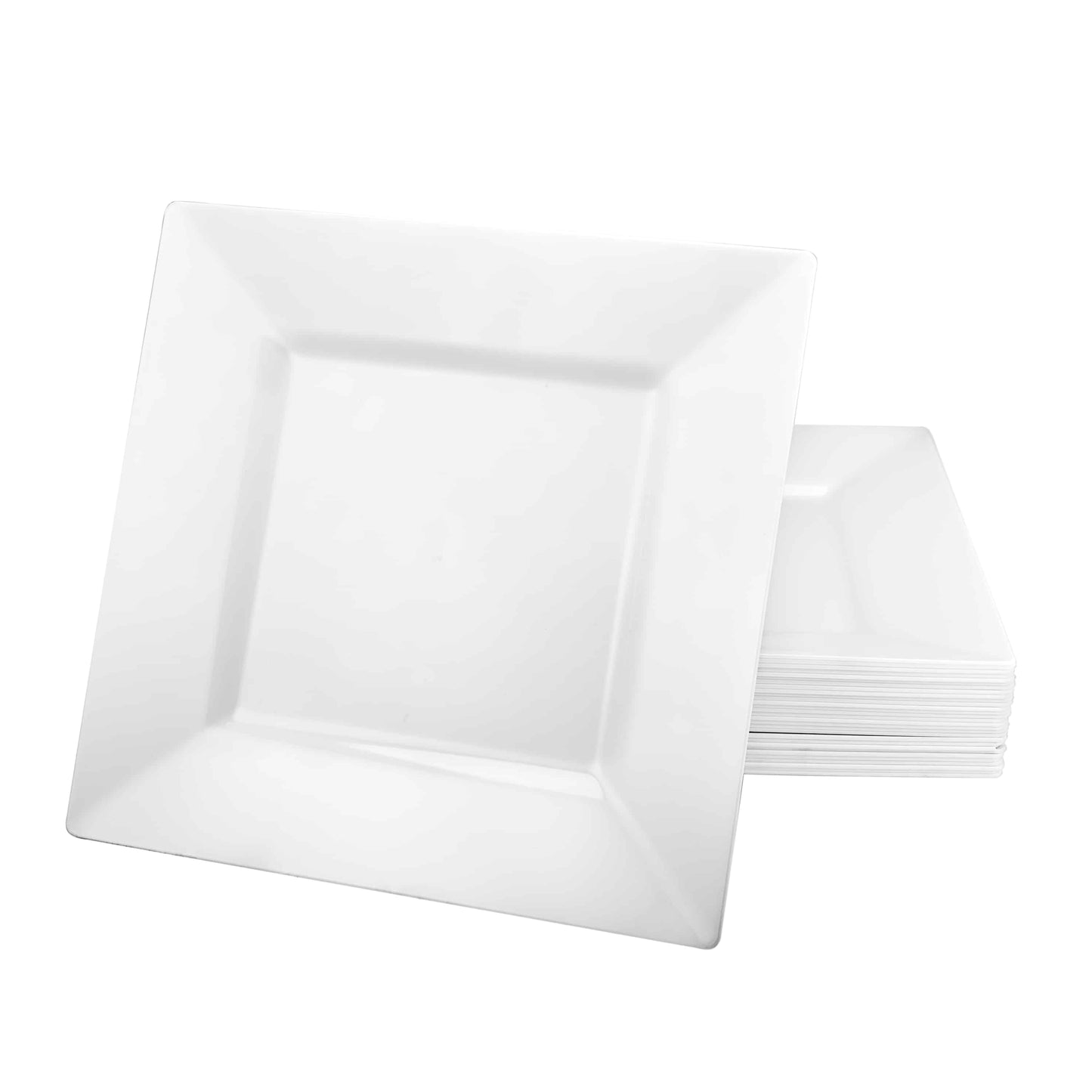 Squares Pearl Premium Plastic Square Dinnerware - King Zak