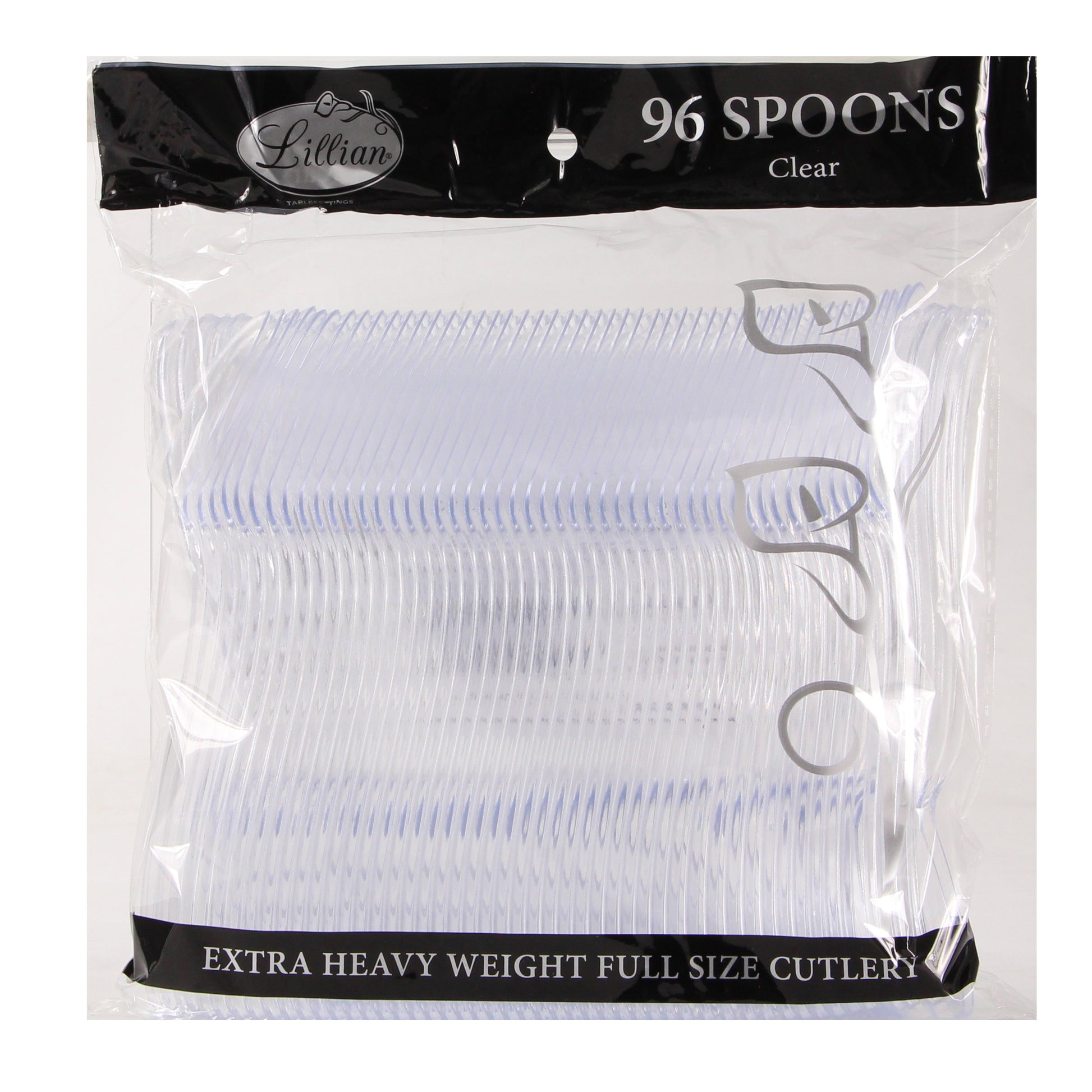 Clear Premium Plastic Cutlery – Elegant Disposable Flatware for Modern Entertaining [576 count]