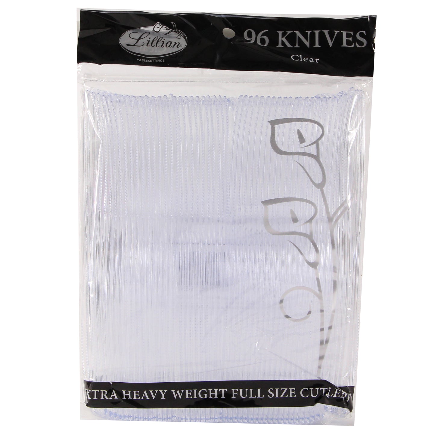 Clear Premium Plastic Cutlery Knives
