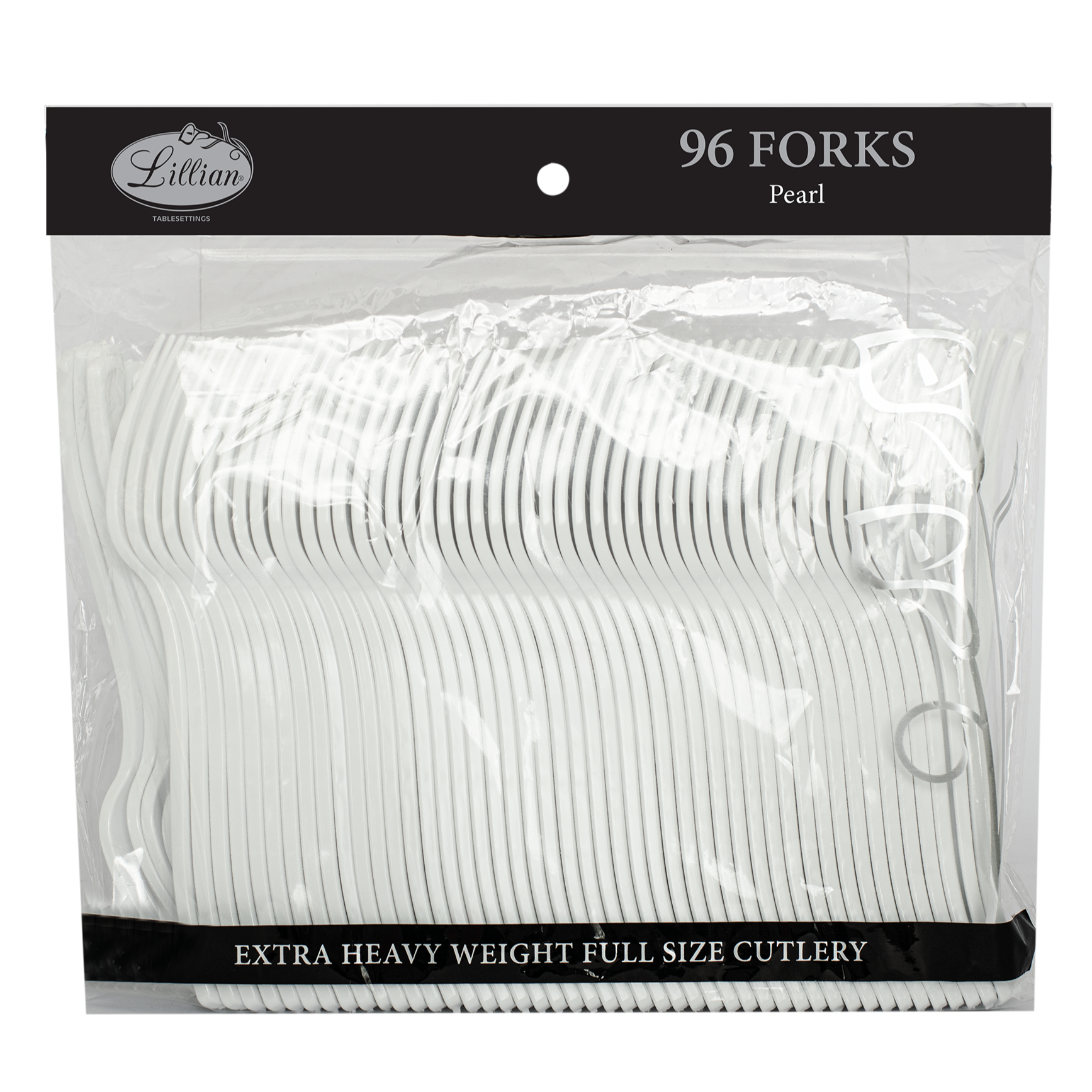 Pearl Premium Plastic Cutlery – Elegant Disposable Flatware for Modern Entertaining [576 count]