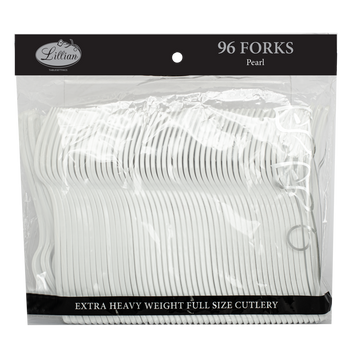 Pearl Plastic Cutlery Forks