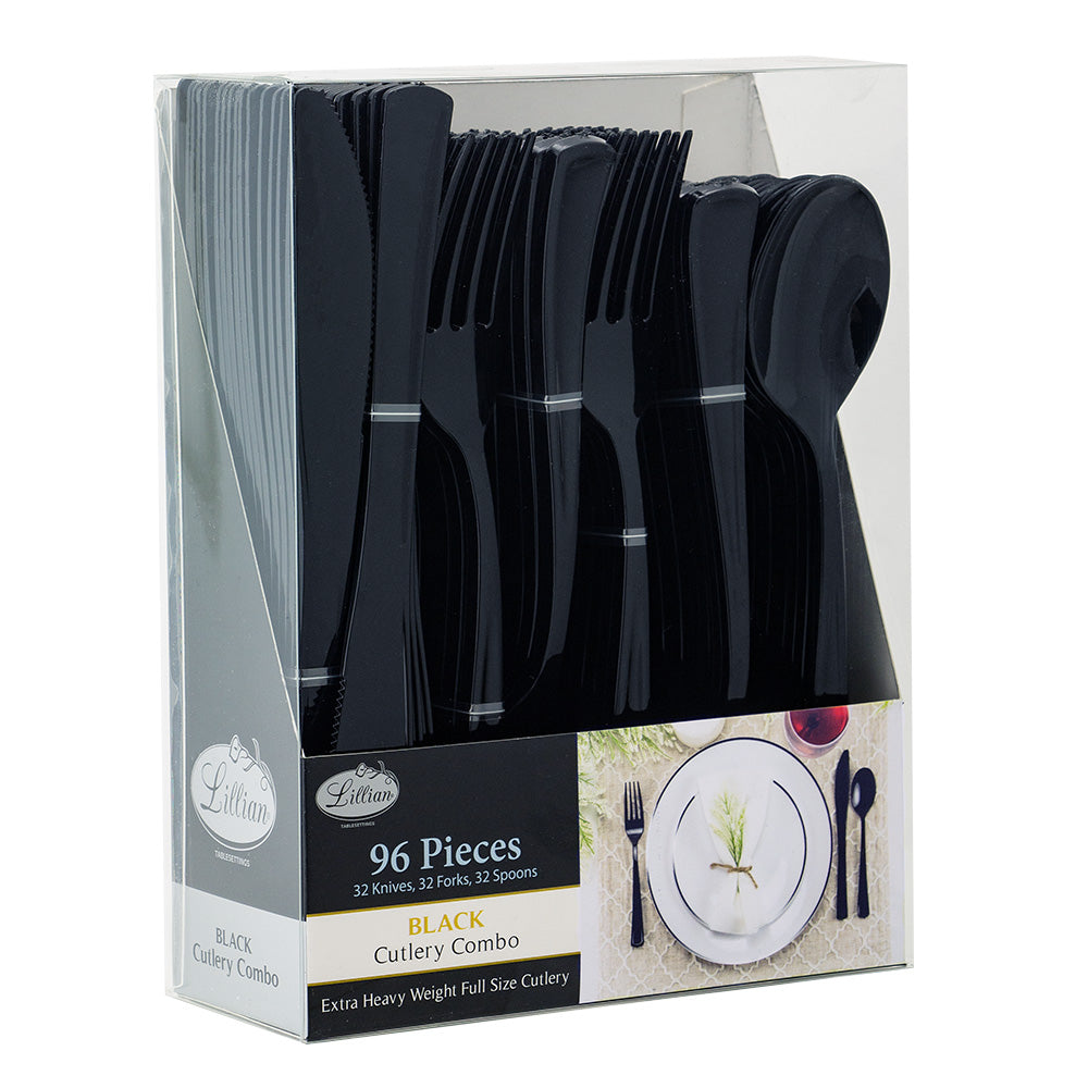 Premium Cutlery Combo Set Black