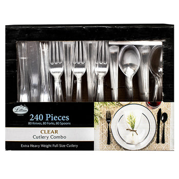 Cutlery Combo Set Clear
