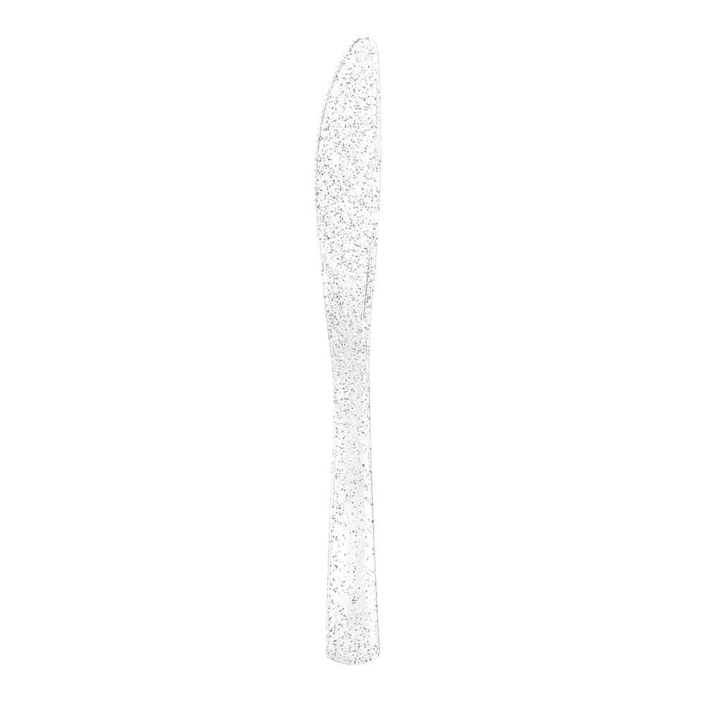 Glitter Premium Plastic Cutlery Combo - Sliver Knife