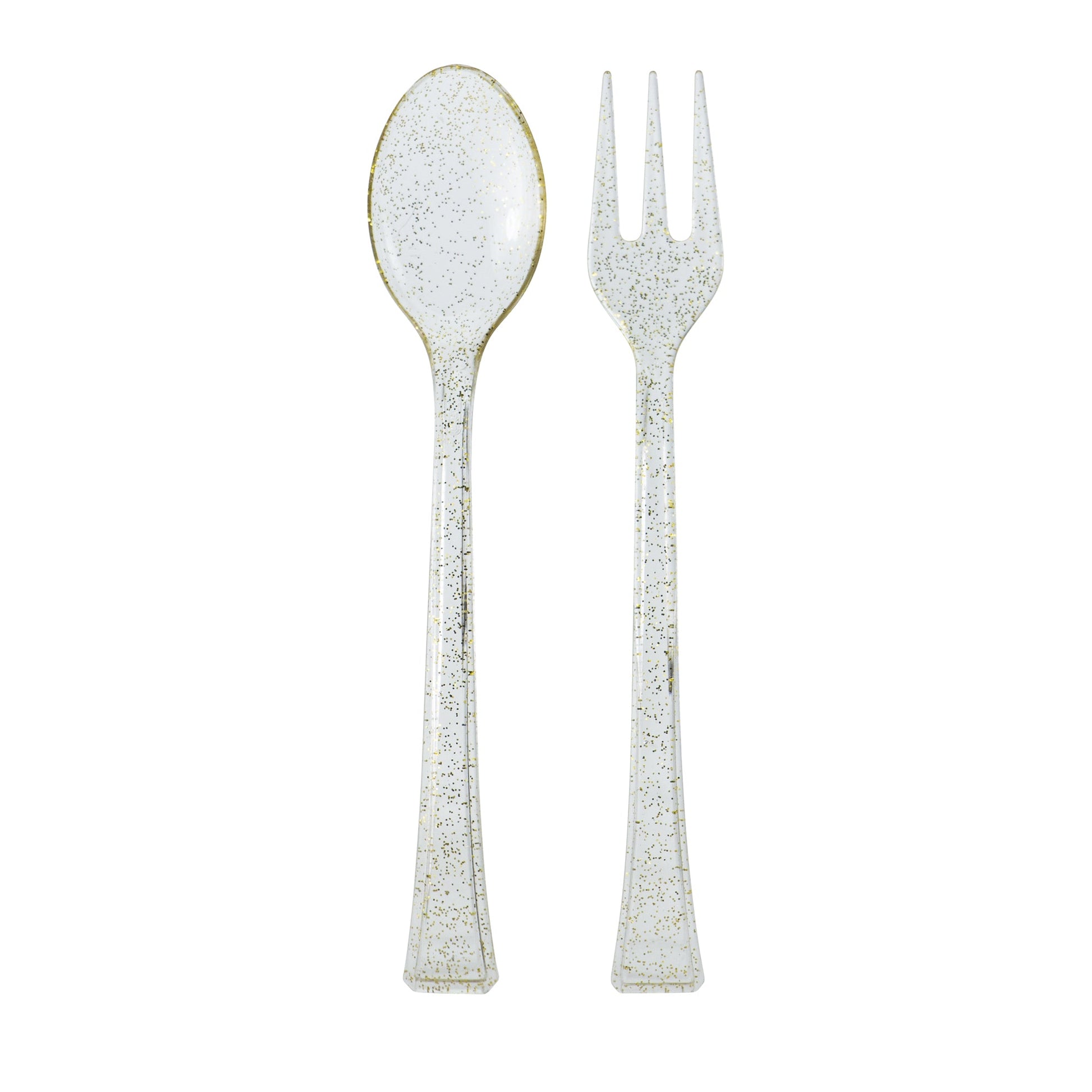 Mini Glitter Premium Plastic Forks & Spoons