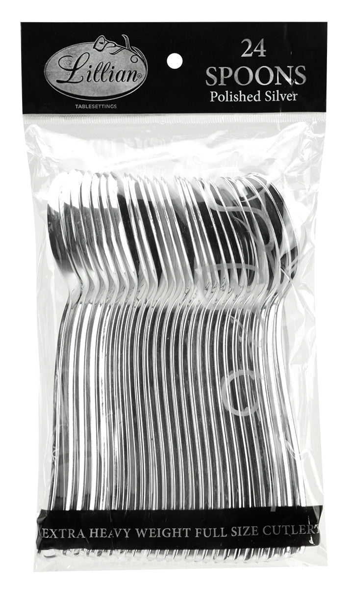 Polished Metallic Premium Plastic Cutlery