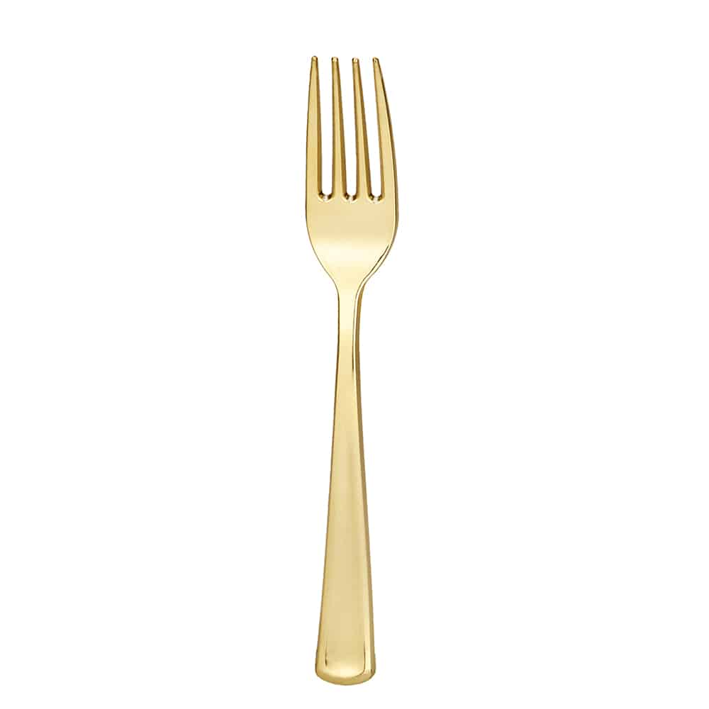 Polished Metallic Premium Plastic Cutlery Combo - King Zak