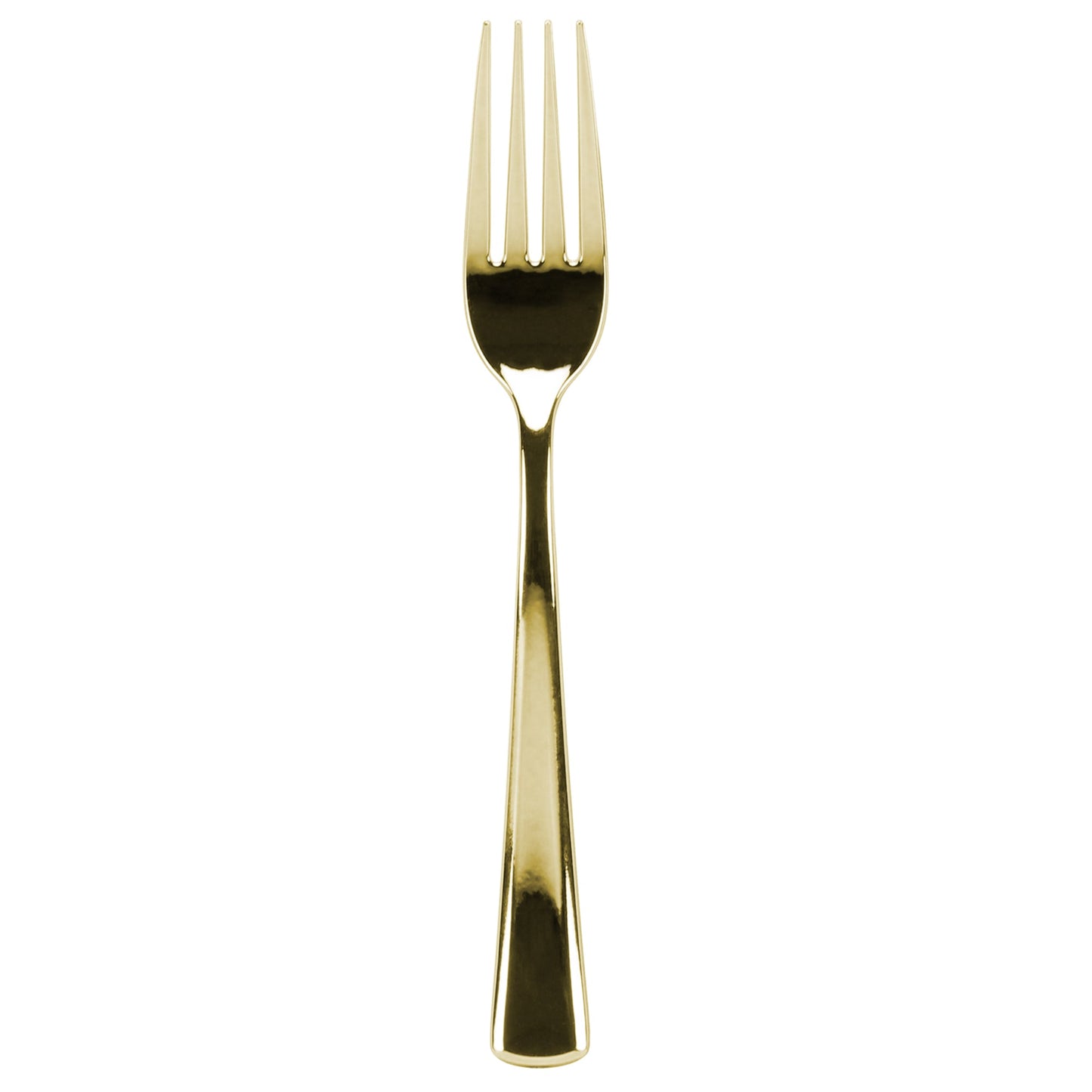 Premium Extra Heavy Weight Plastic Gold Polished Forks - King Zak