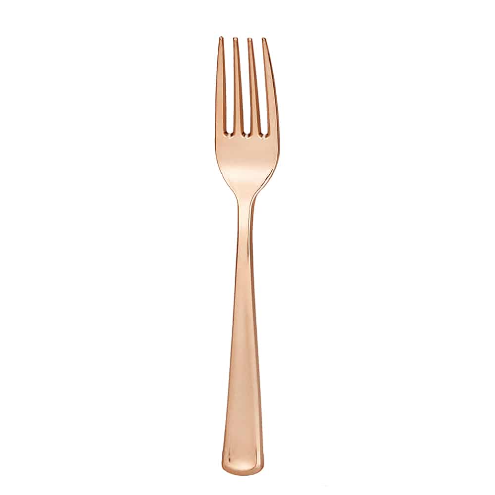 Polished Metallic Premium Plastic Cutlery Combo - King Zak