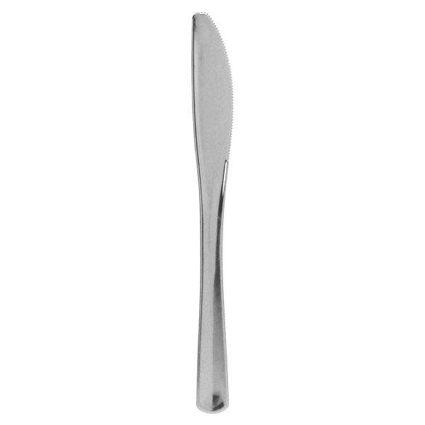 Polished Silver Cutlery – Premium Plastic Disposable Flatware for Elegant Dining