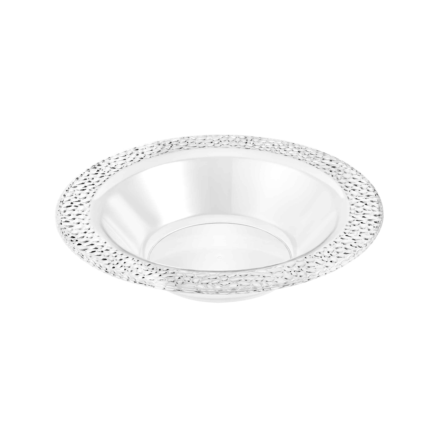 Pebbled Premium Plastic Round Dinnerware - King Zak