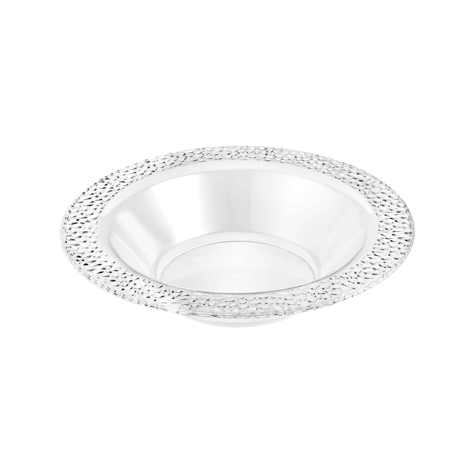 Pebbled Premium Plastic Round Dinnerware