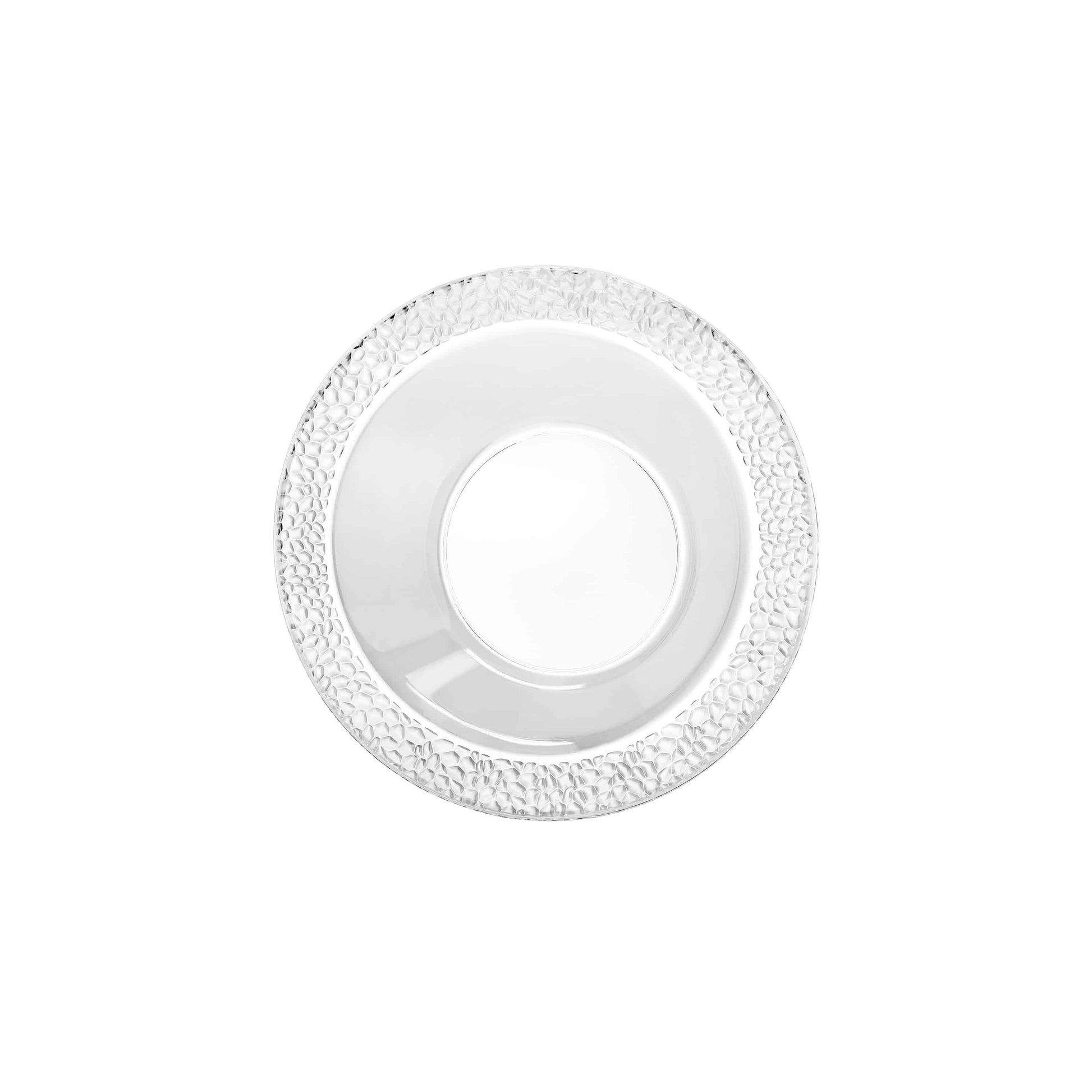 Pebbled Premium Plastic Round Dinnerware