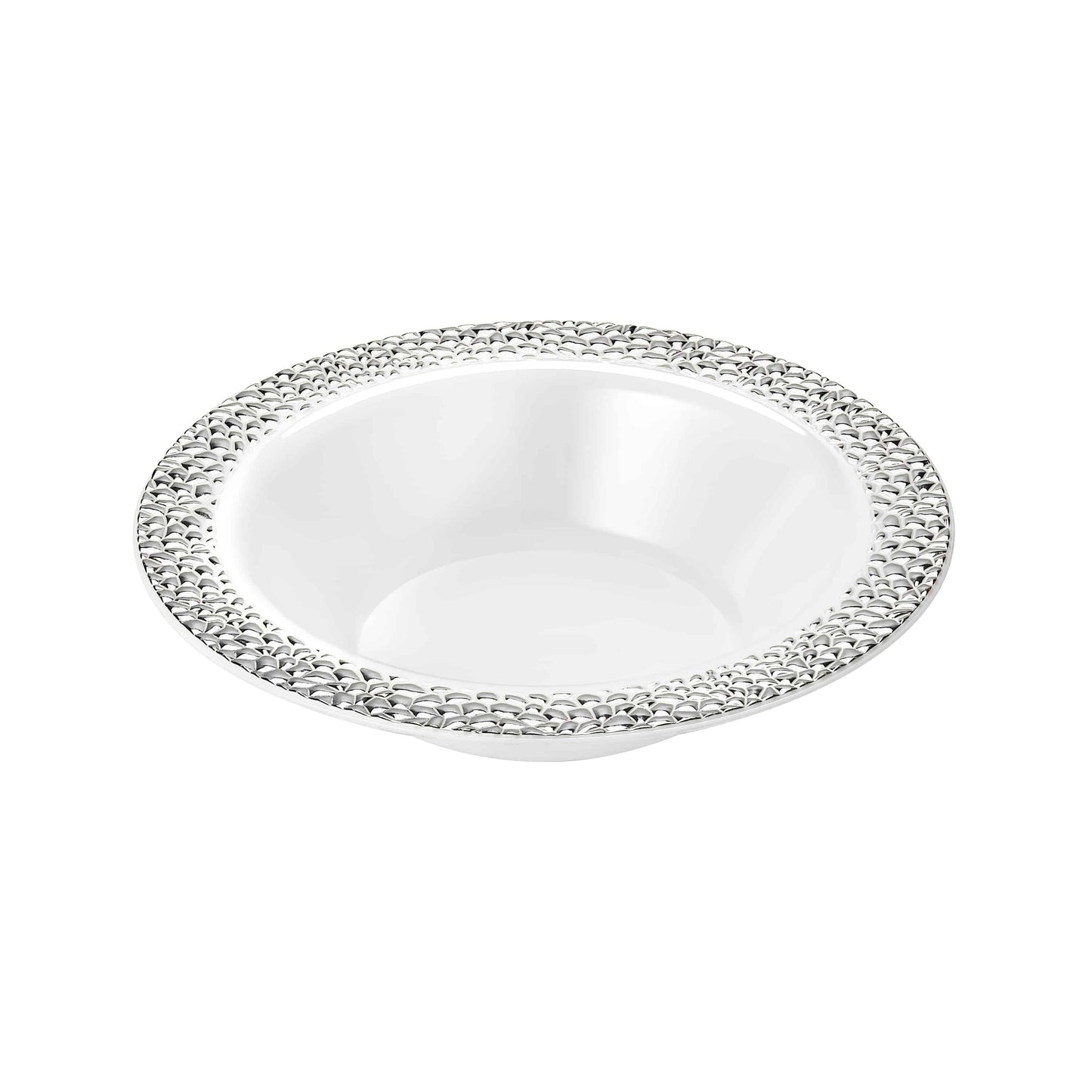 Pebbled Premium Plastic Round Dinnerware - King Zak