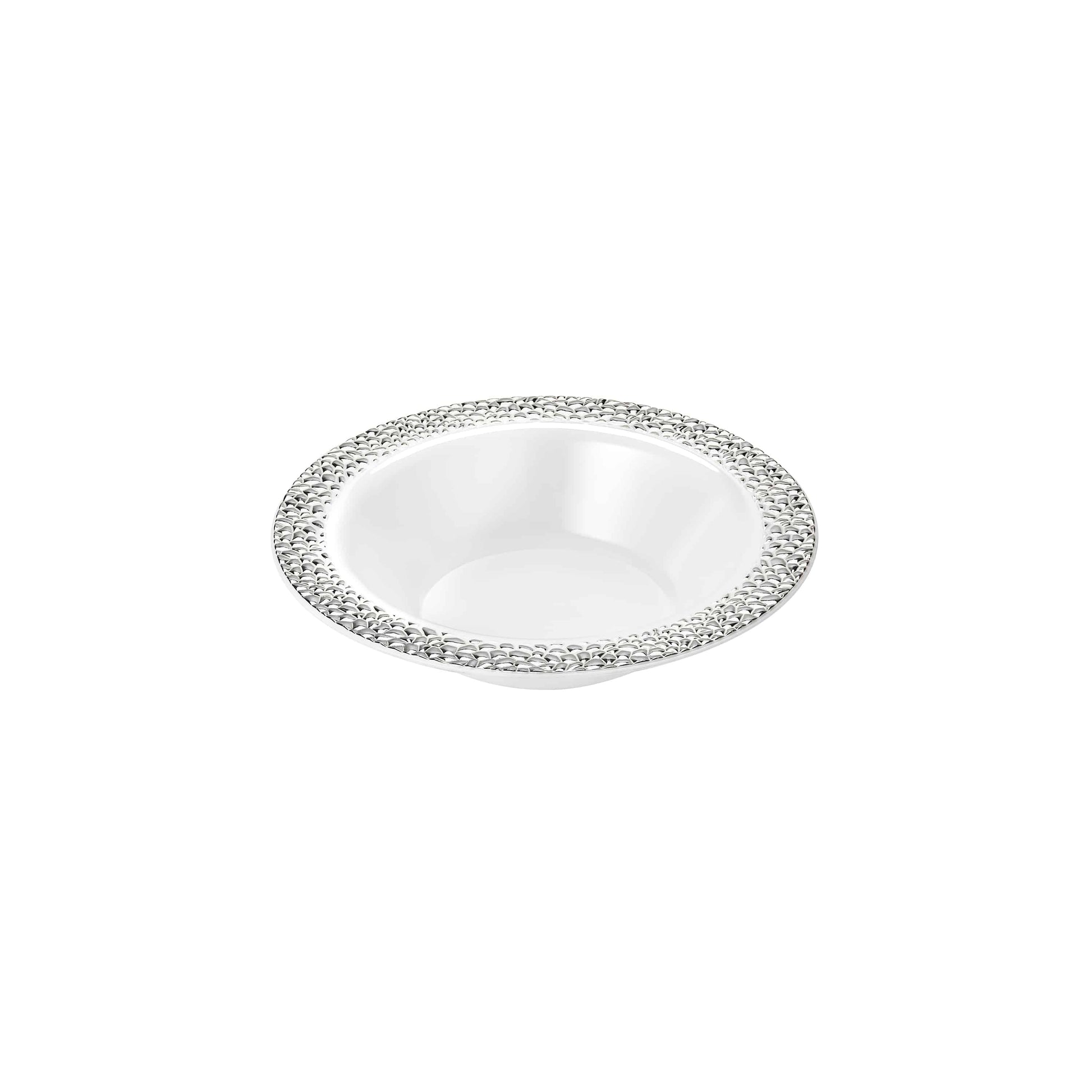 Pebbled Premium Plastic Round Dinnerware