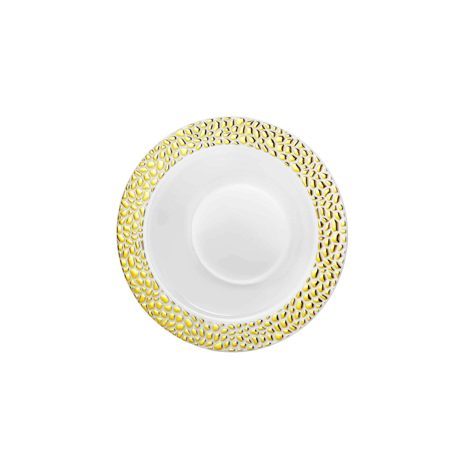 Pebbled Premium Plastic Round Dinnerware