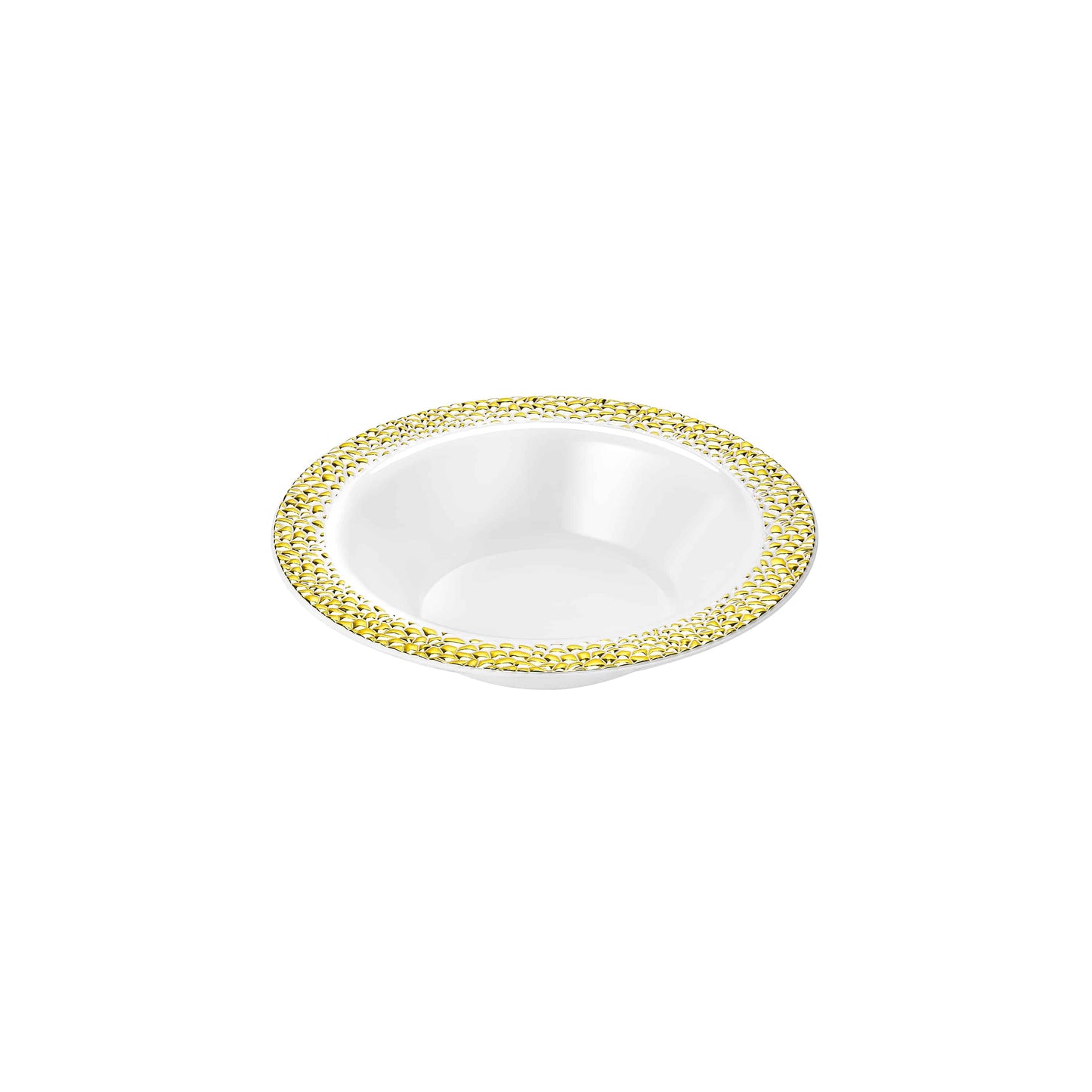 Pebbled Premium Plastic Round Dinnerware - King Zak