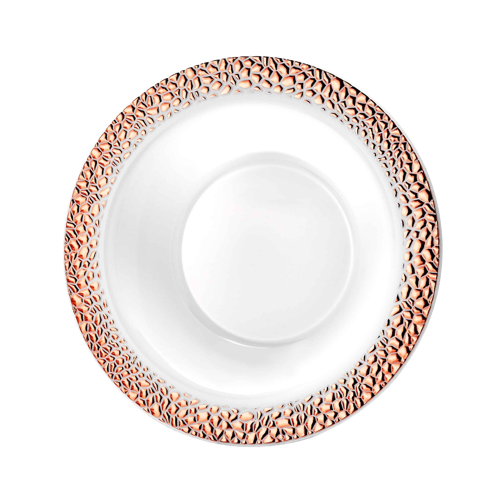 Pebbled Premium Plastic Round Dinnerware