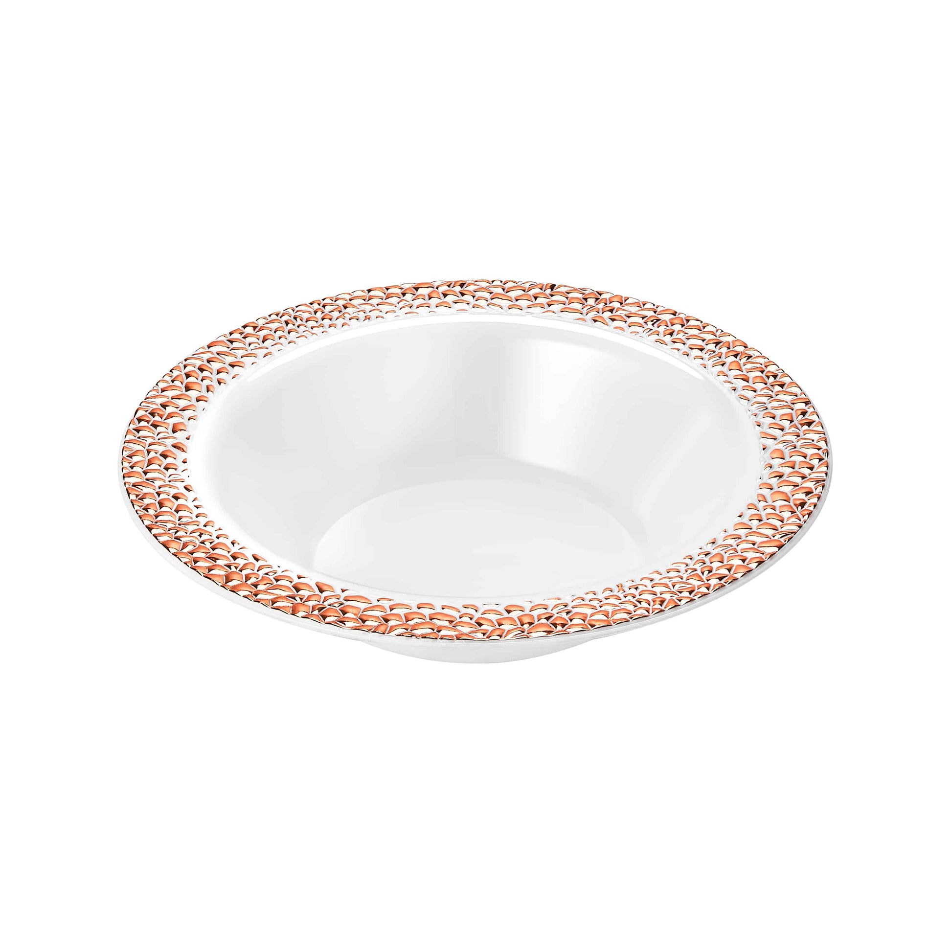 Pebbled Premium Plastic Round Dinnerware