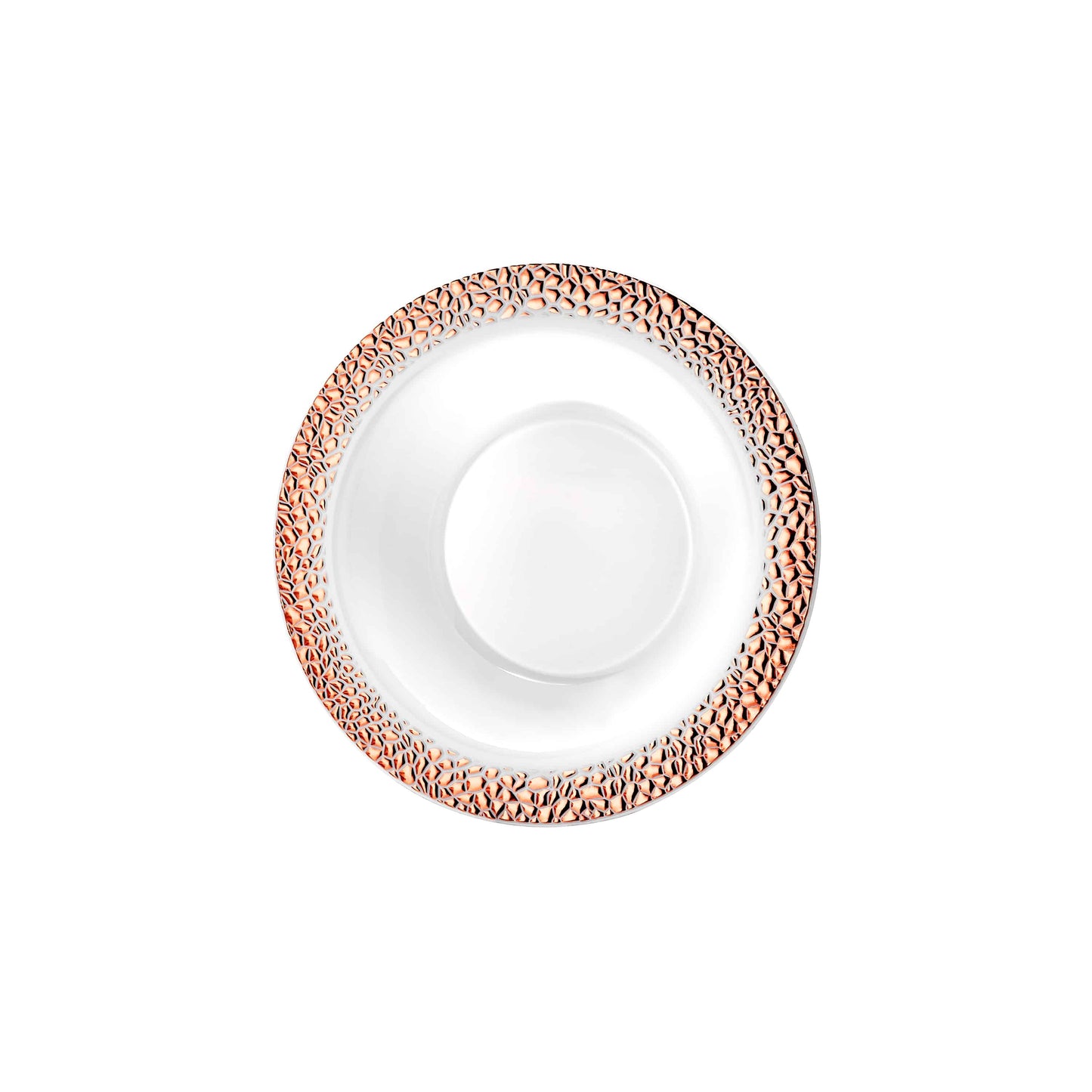 Pebbled Premium Plastic Round Dinnerware - King Zak