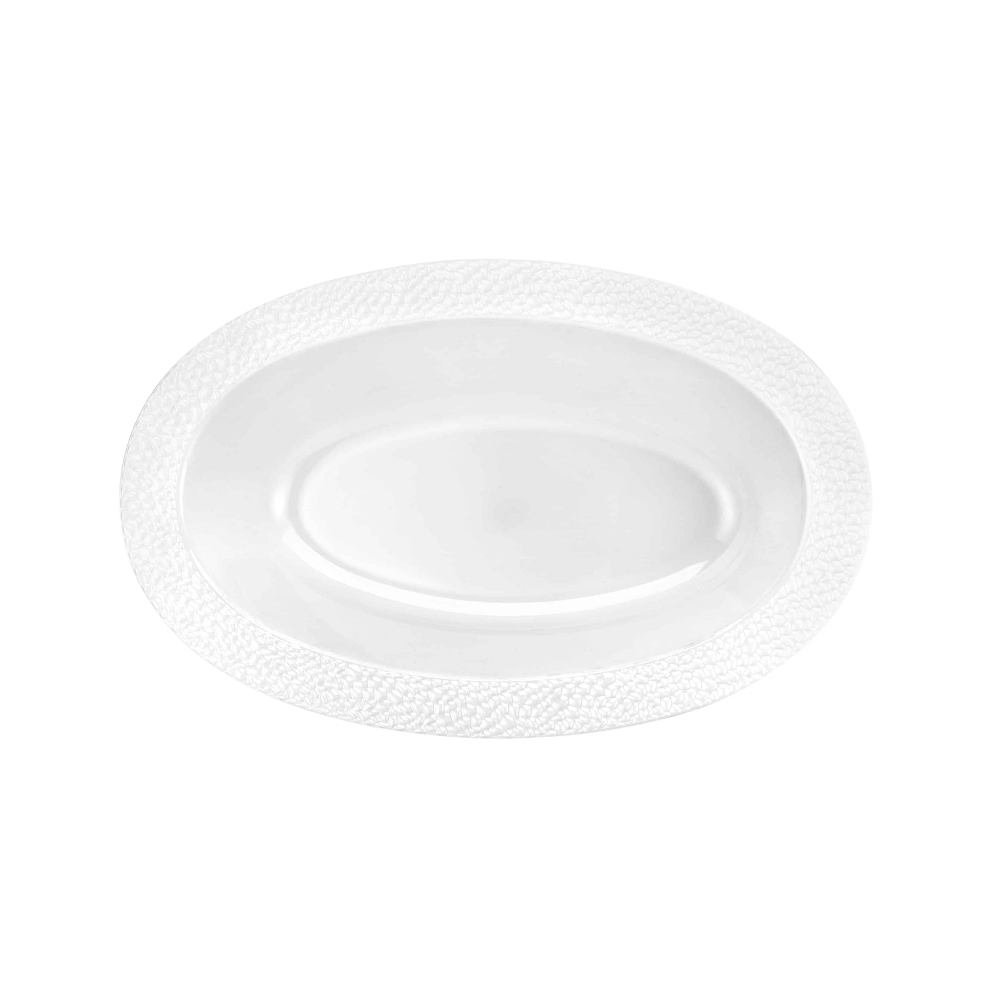 Pebbled Premium Plastic Oval Serving Bowls