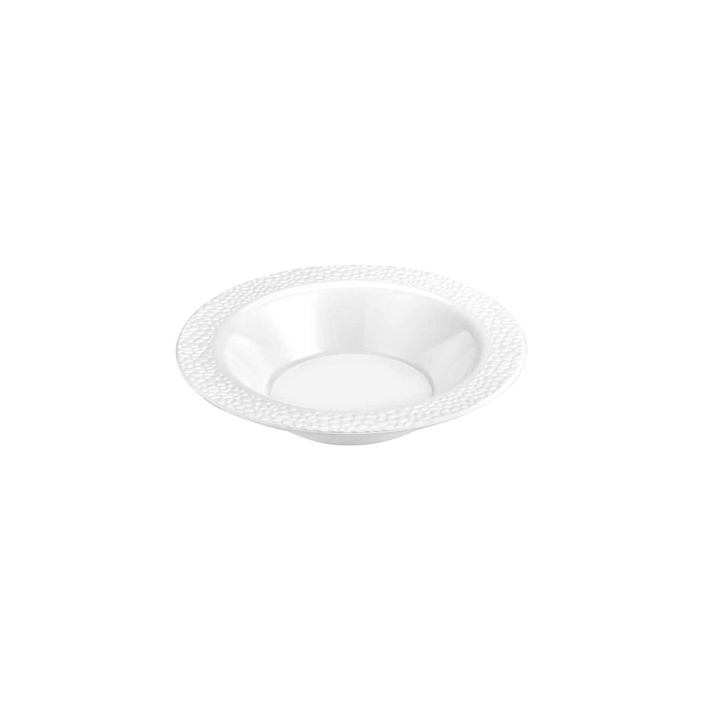 Pebbled Premium Plastic Round Dinnerware - King Zak