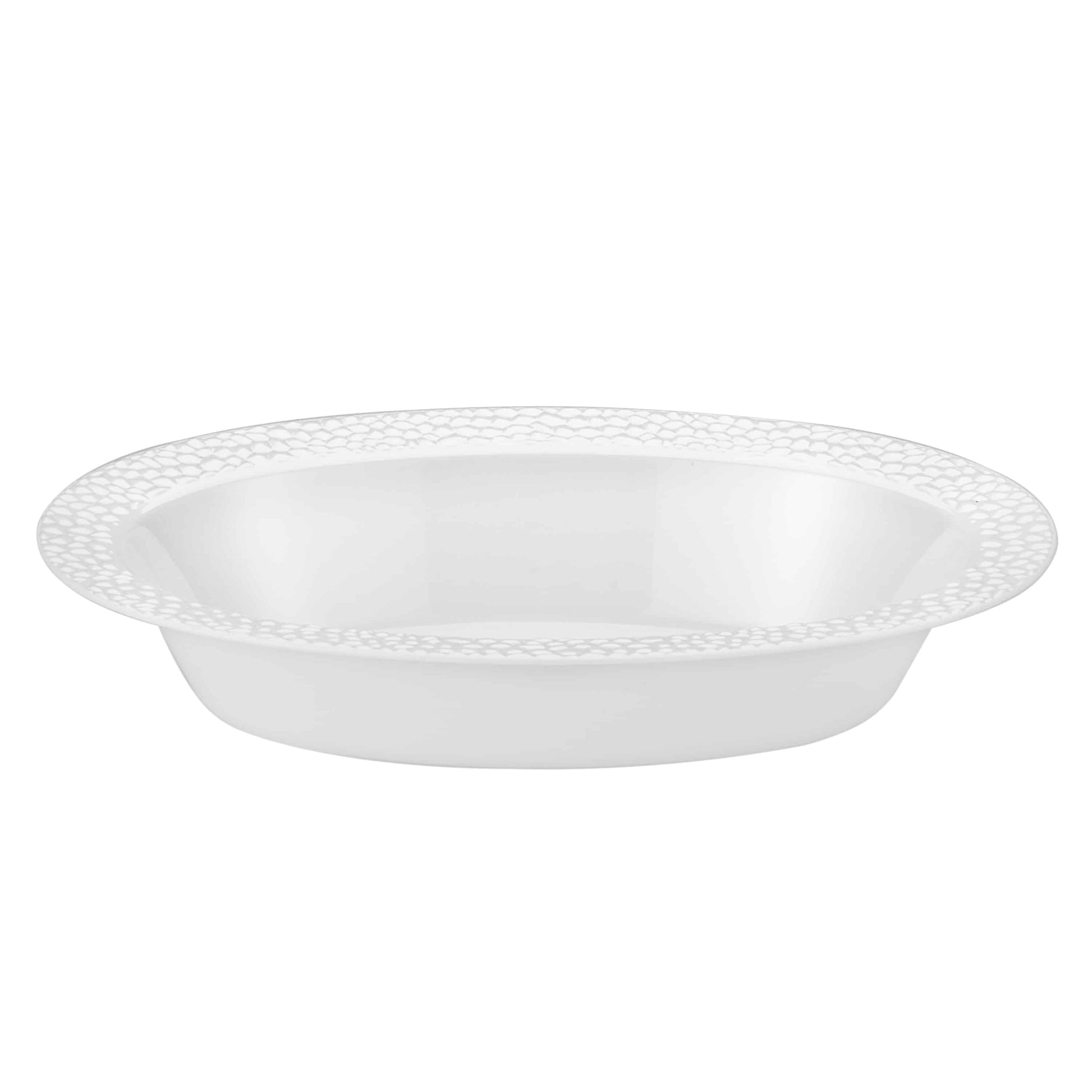 Pebbled Premium Plastic Oval Serving Bowls