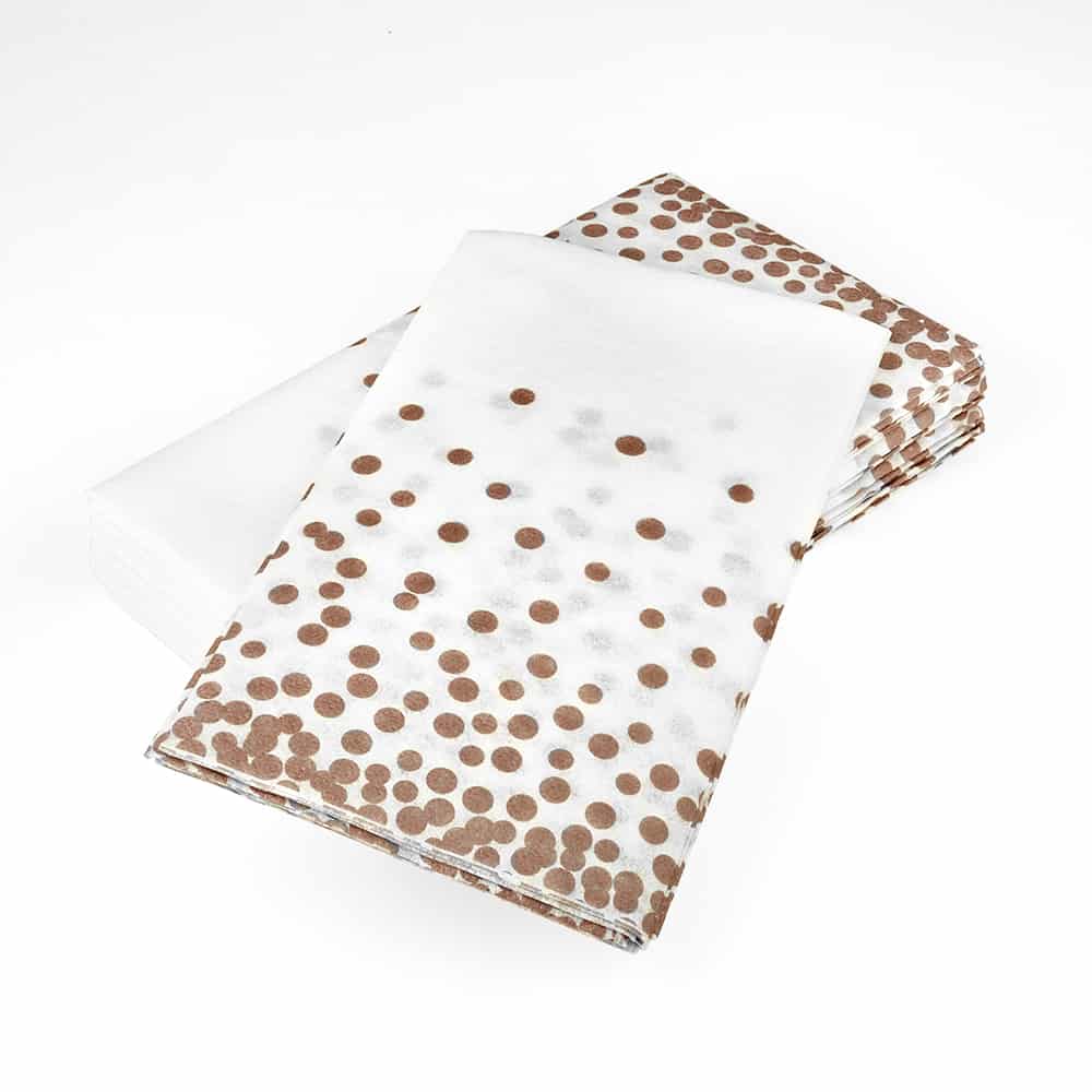 Rose Gold Confetti Cloth-like Guest Towel