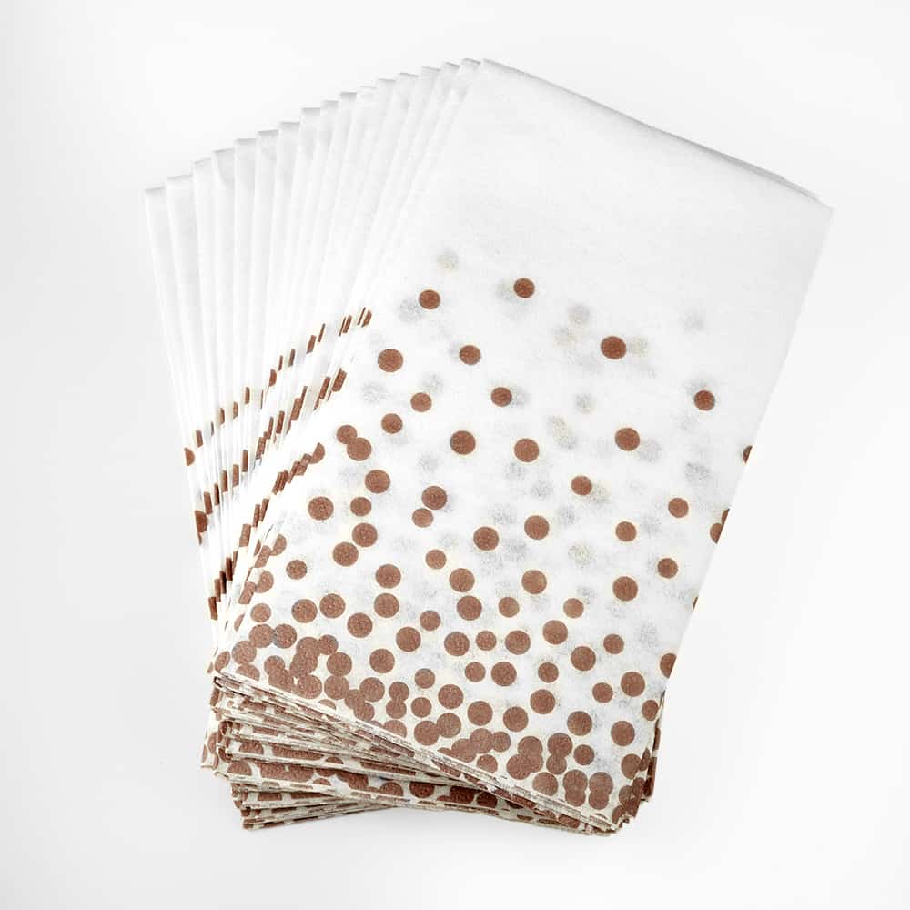 Rose Gold Confetti Cloth-like Guest Towel