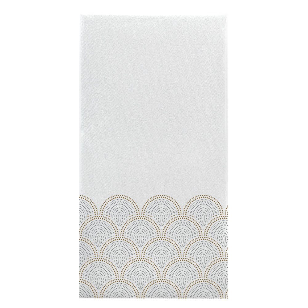 Premium Guest Towels Quilted Rays Design - Soft Disposable Hand Towels for Bathrooms, Events & Entertaining