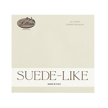 Suede-Like Dinner Napkin - Made in Italy - 15.75"x15.75" [24 count]