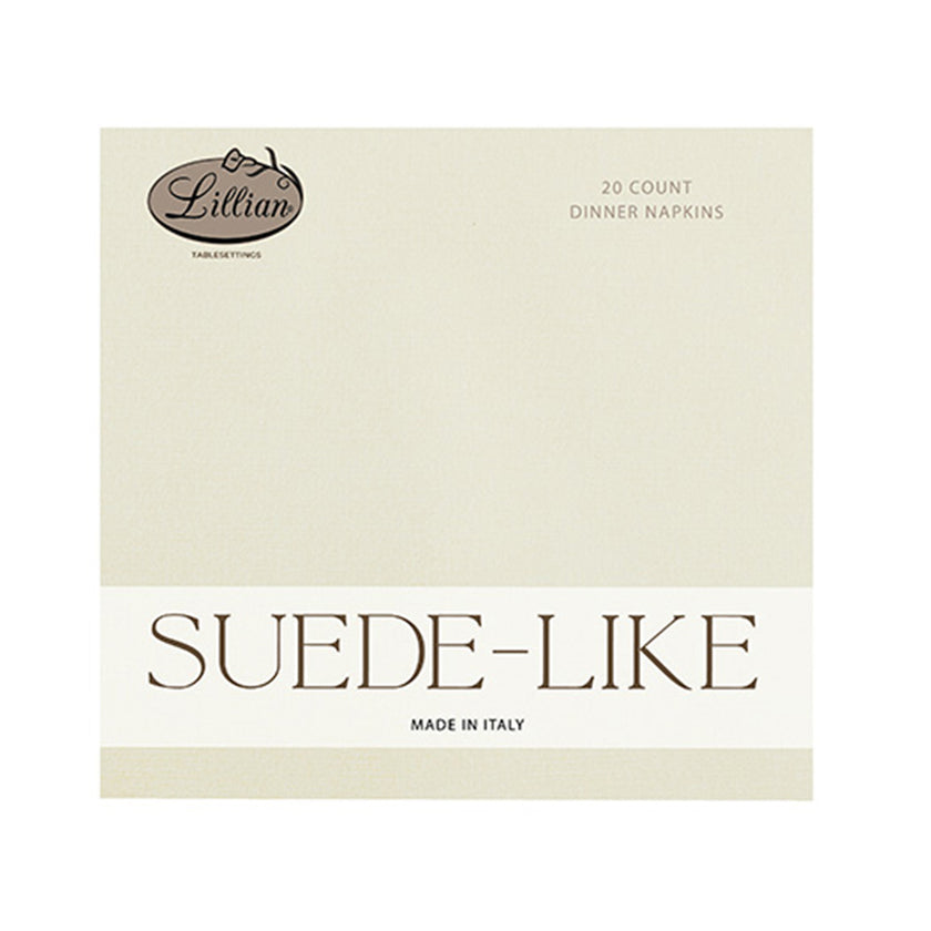 Suede-Like Dinner Napkin - Made in Italy - 15.75"x15.75" [24 count]