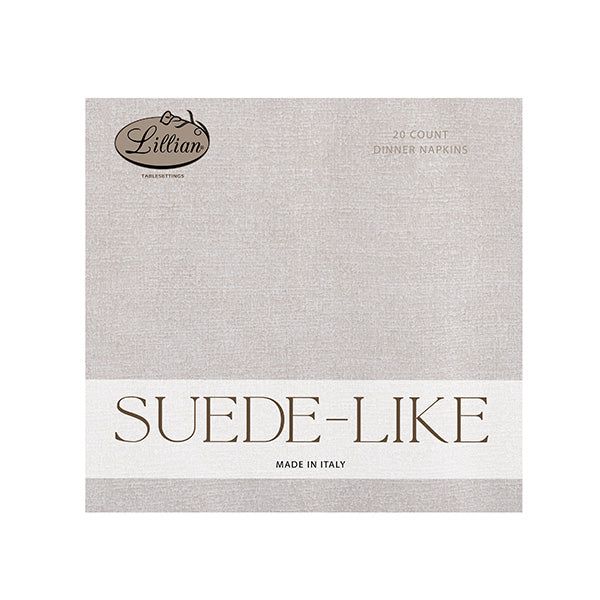 Suede-Like Dinner Napkin - Made in Italy - 15.75"x15.75" [24 count]