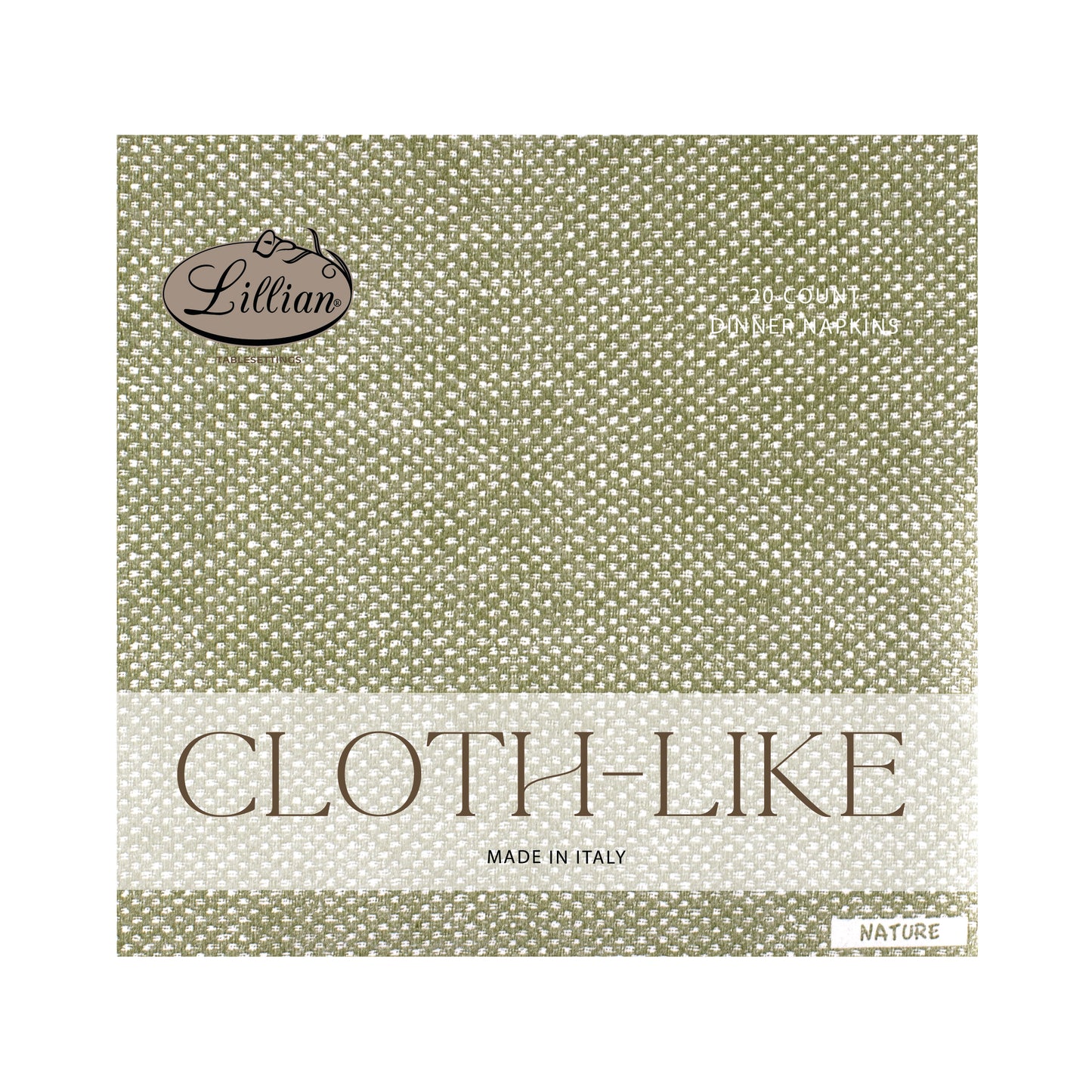 Cloth-Like Nature - Made in Italy Premium - 15.75"x15.75" [24 count]
