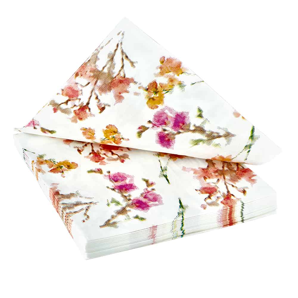 Pink Blossoms Premium Paper Lunch Napkin 