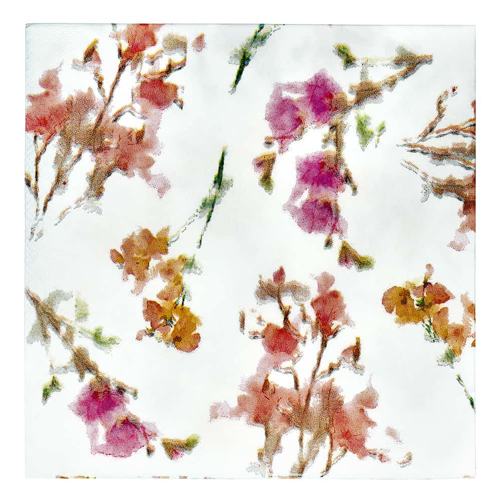 Pink Blossoms Premium Paper Lunch Napkin