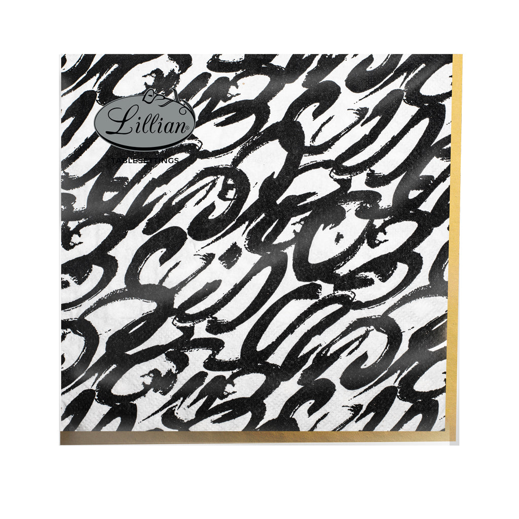 Lunch Napkin Abstrax Design - Contemporary Disposable Napkins for Parties, Events & Everyday Dining