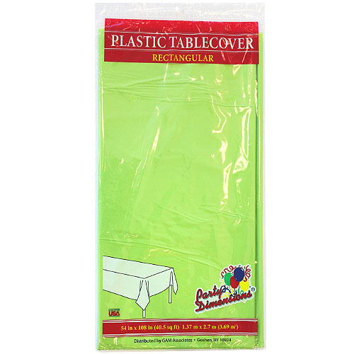 Plastic Solid Color Party 54inchx108inch Tablecover - King Zak